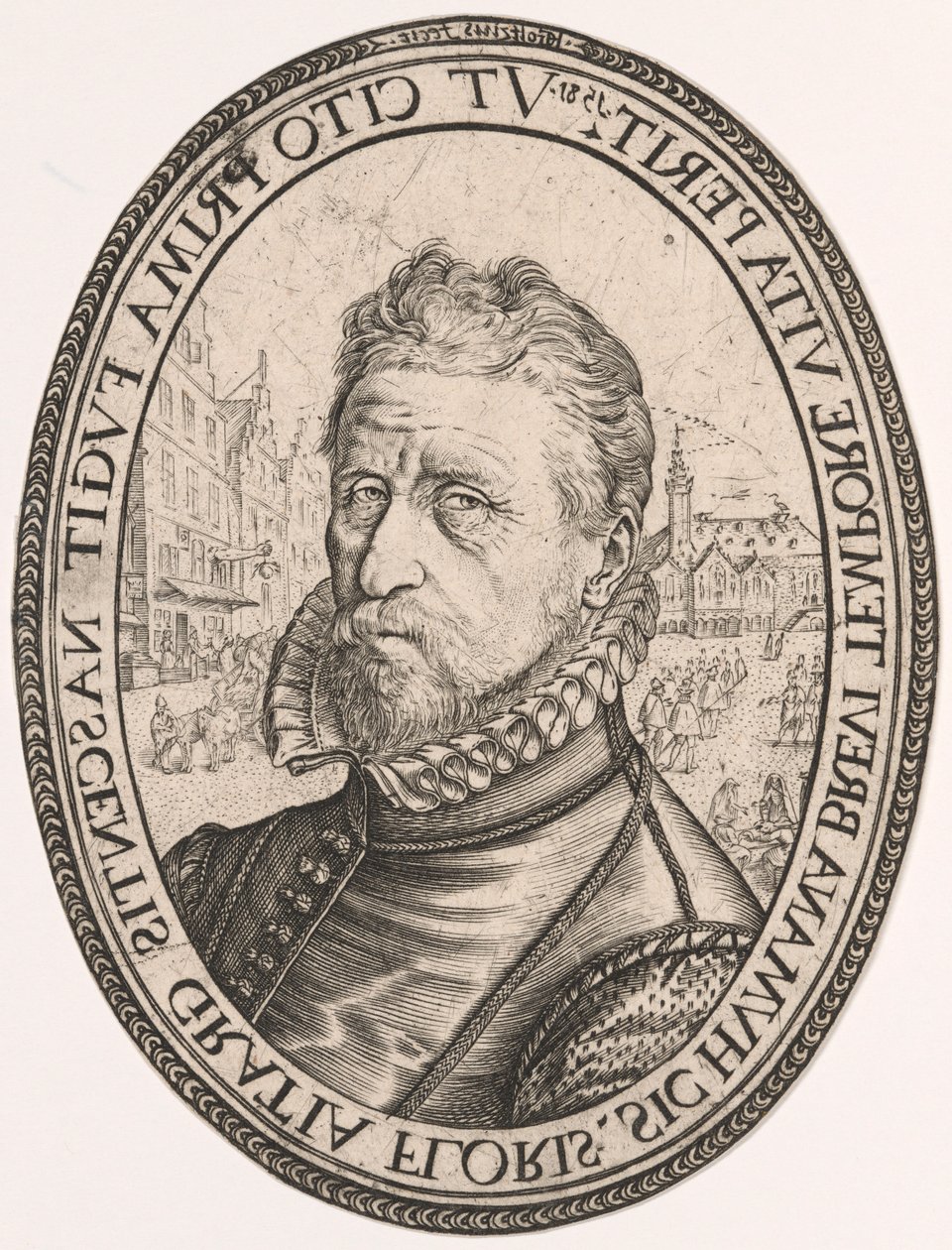 Portrait of Albert Fransz. Schatter by Hendrick Goltzius