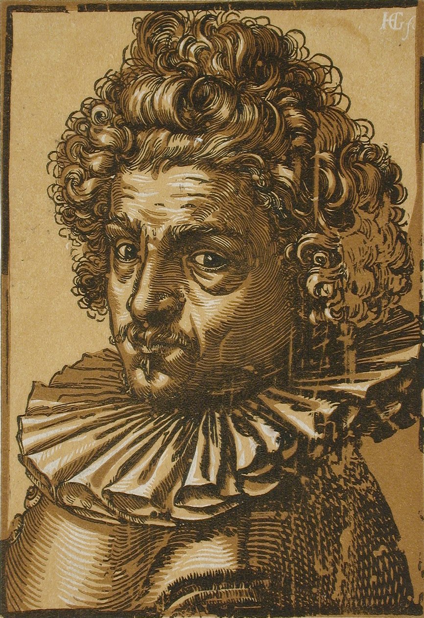 Portrait of Gillis van Breen by Hendrick Goltzius