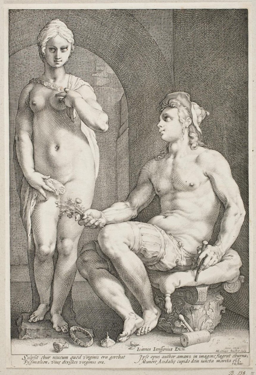 Pygmalion and Galatea by Hendrick Goltzius