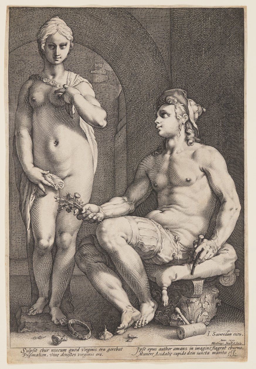 Pygmalion and Galatea by Hendrick Goltzius
