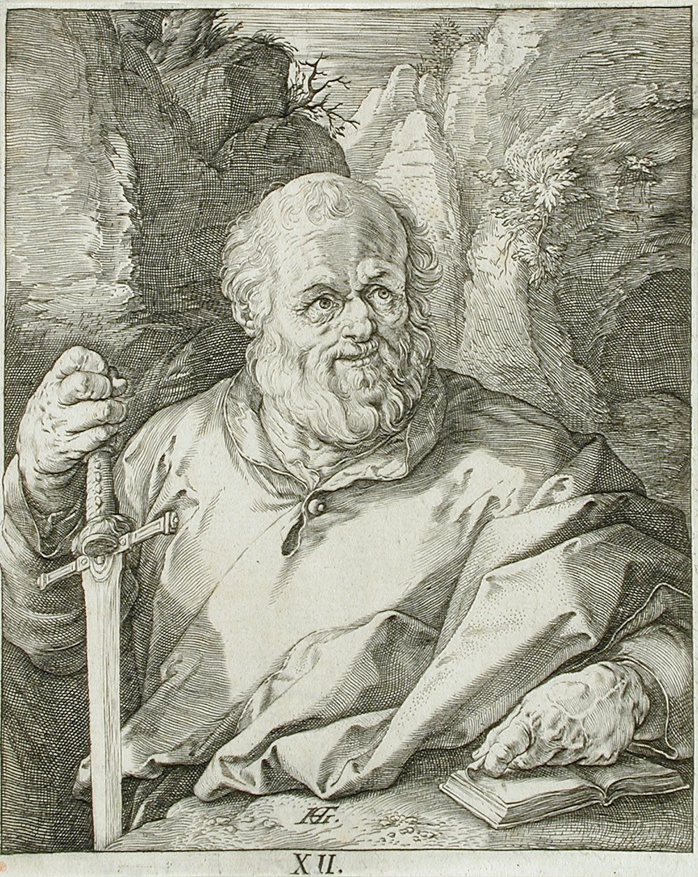 Saint Matthias by Hendrick Goltzius