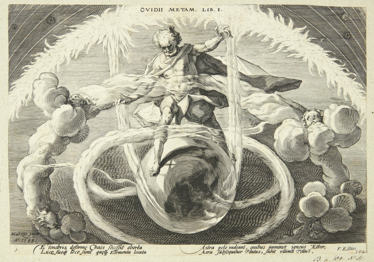 The Creation of the Four Elements by Hendrick Goltzius