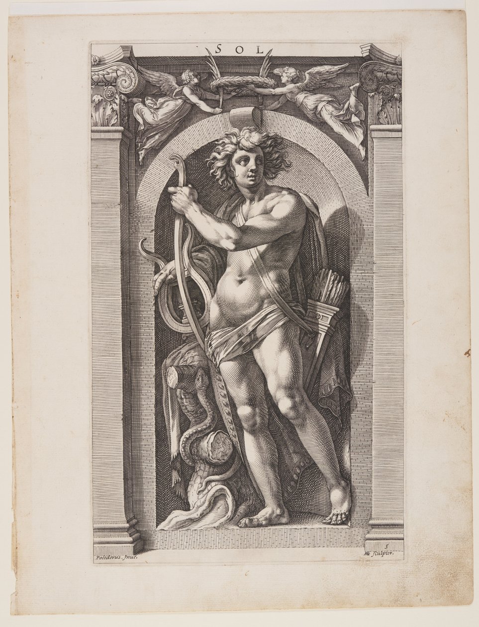 Sol, from Eight Pagan Gods by Hendrick Goltzius