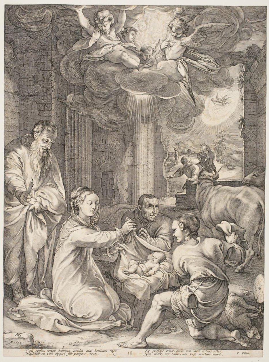 The Adoration of the Shepherds by Hendrick Goltzius