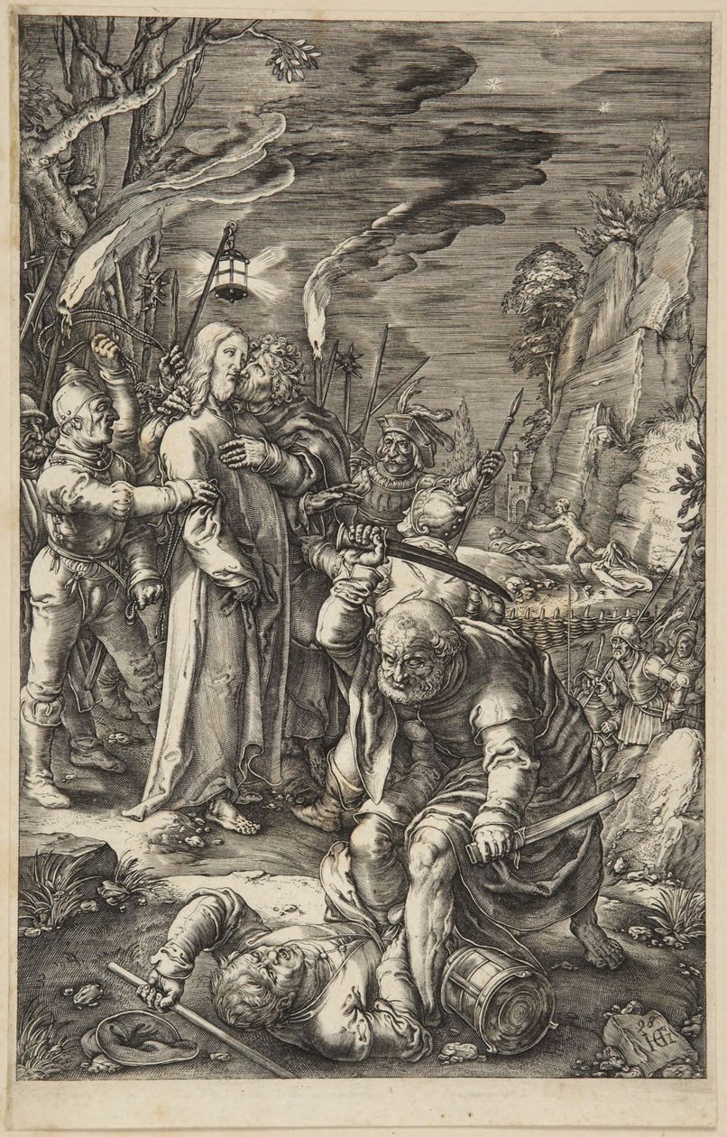 The Betrayal of Christ by Hendrick Goltzius