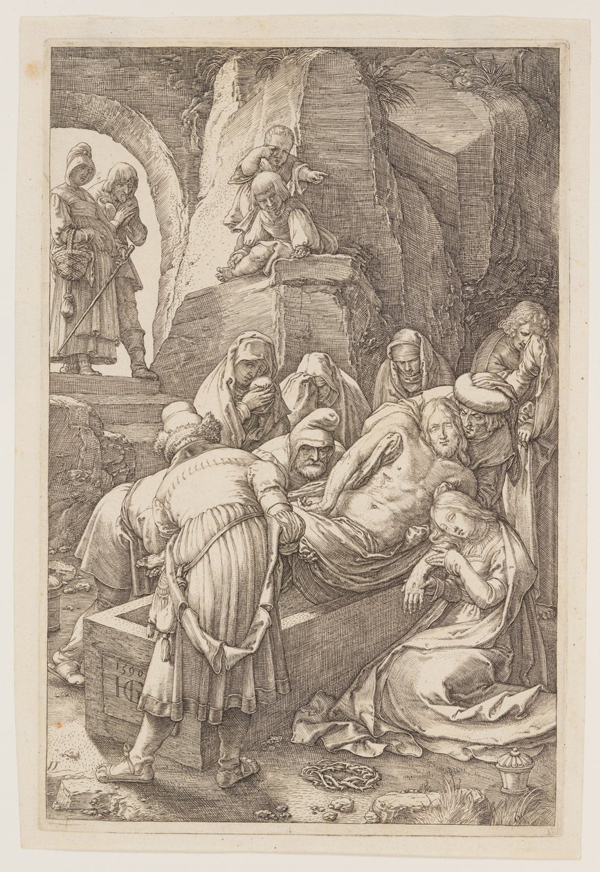 The Entombment, from The Passion by Hendrick Goltzius