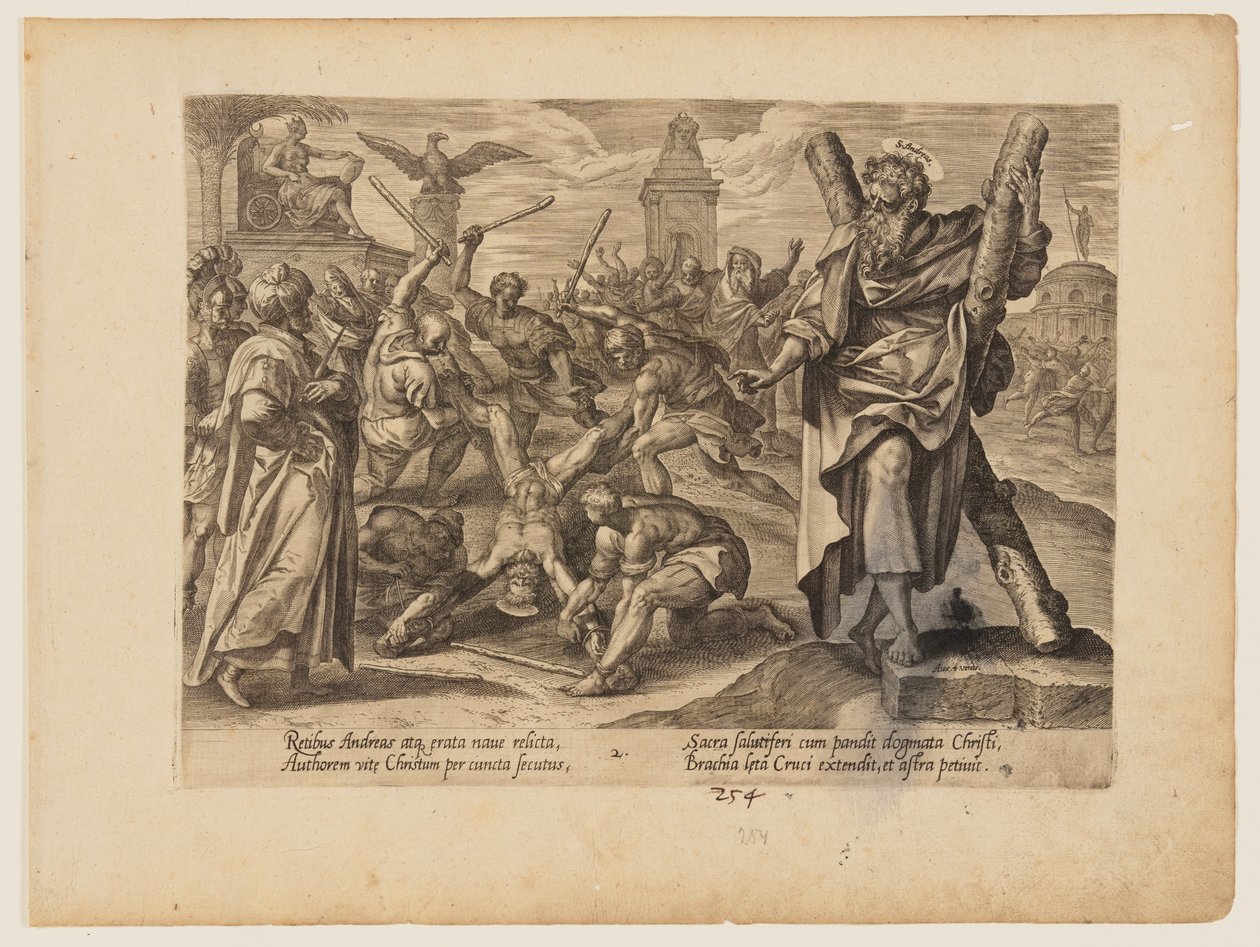 The Martyrdom of St Andrew, from The Martyrdom of Christ and the Apostles by Hendrick Goltzius