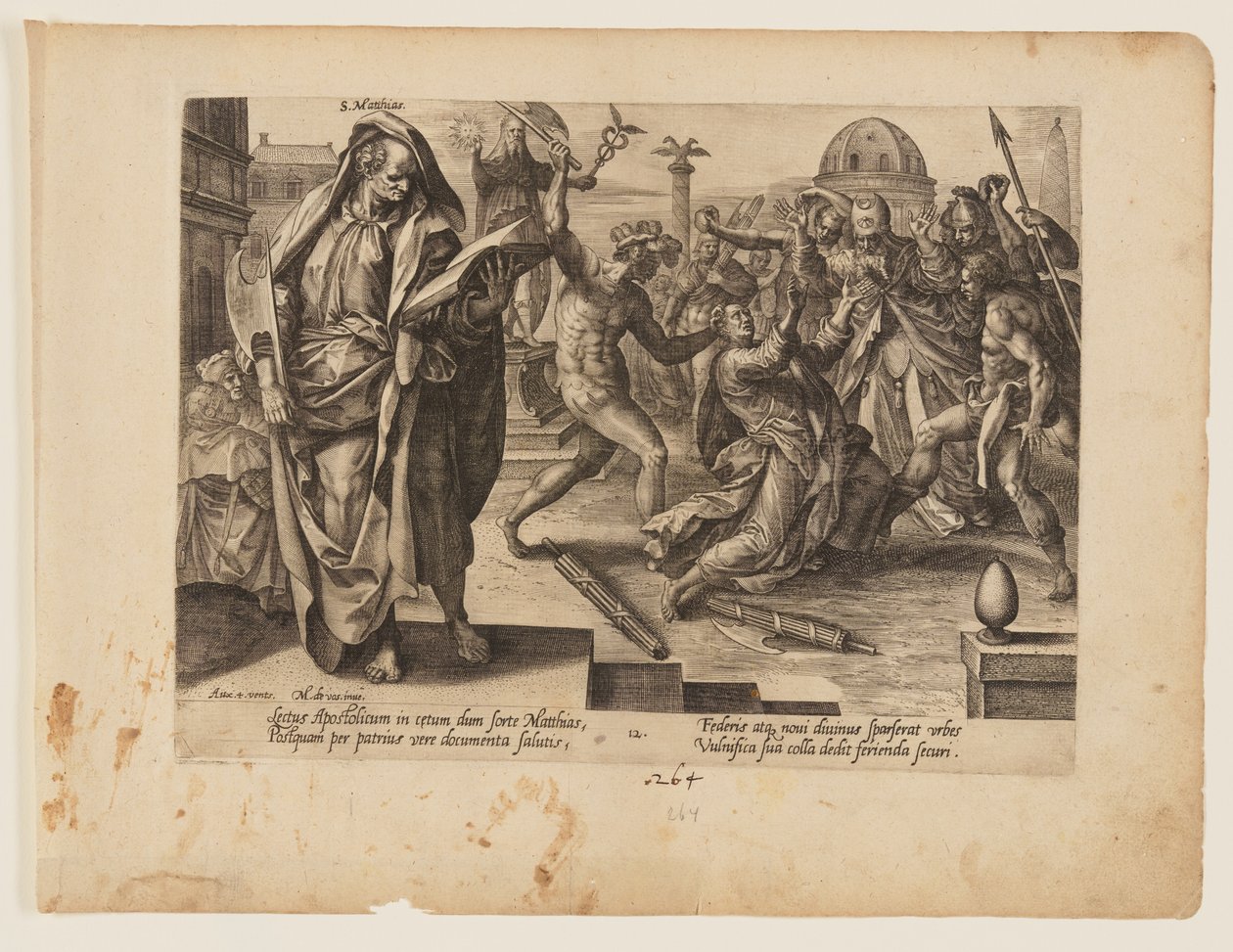 The Martyrdom of St Matthias, from The Martyrdom of Christ and the Apostles by Hendrick Goltzius