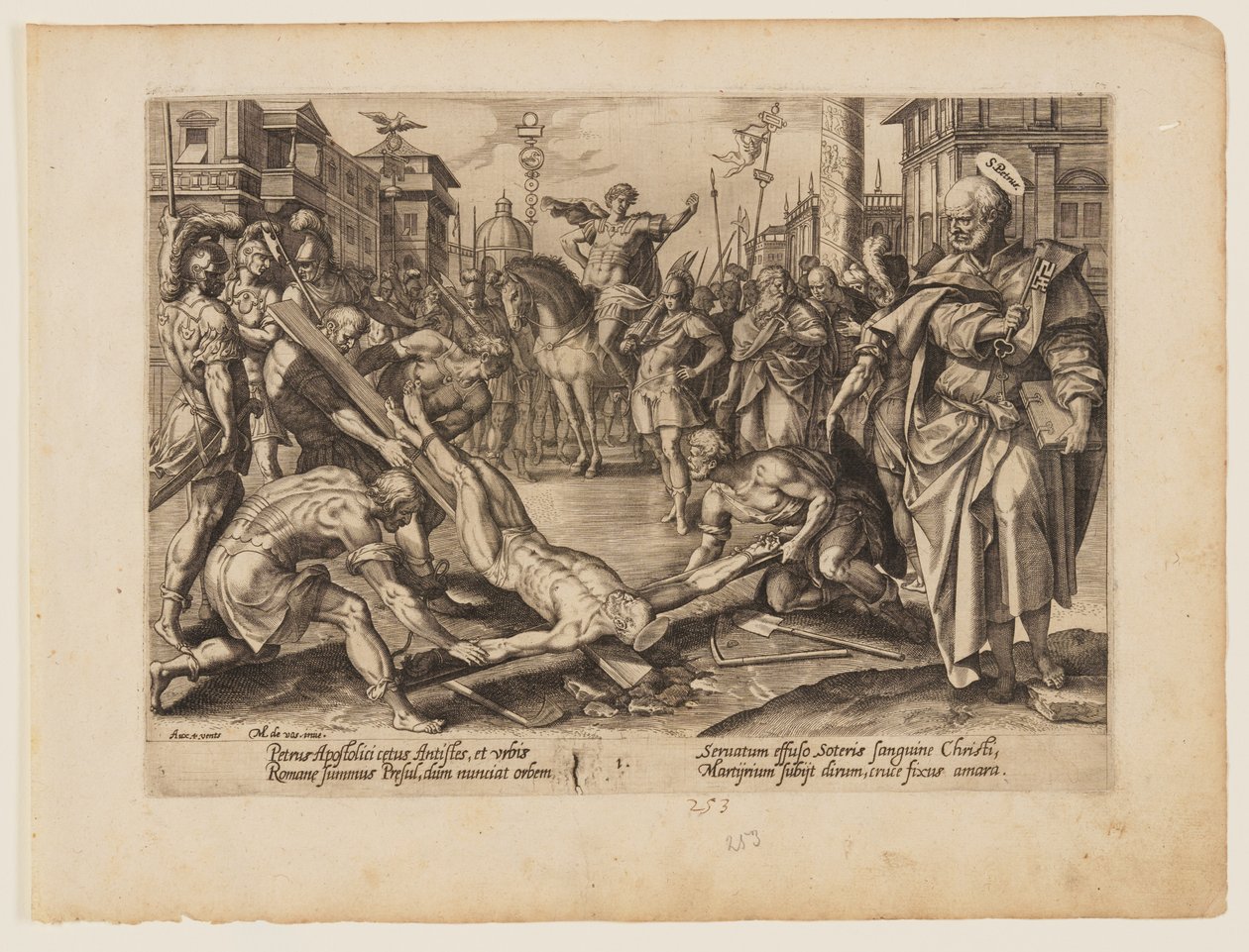 The Martyrdom of St Peter, from The Martyrdom of Christ and the Apostles by Hendrick Goltzius