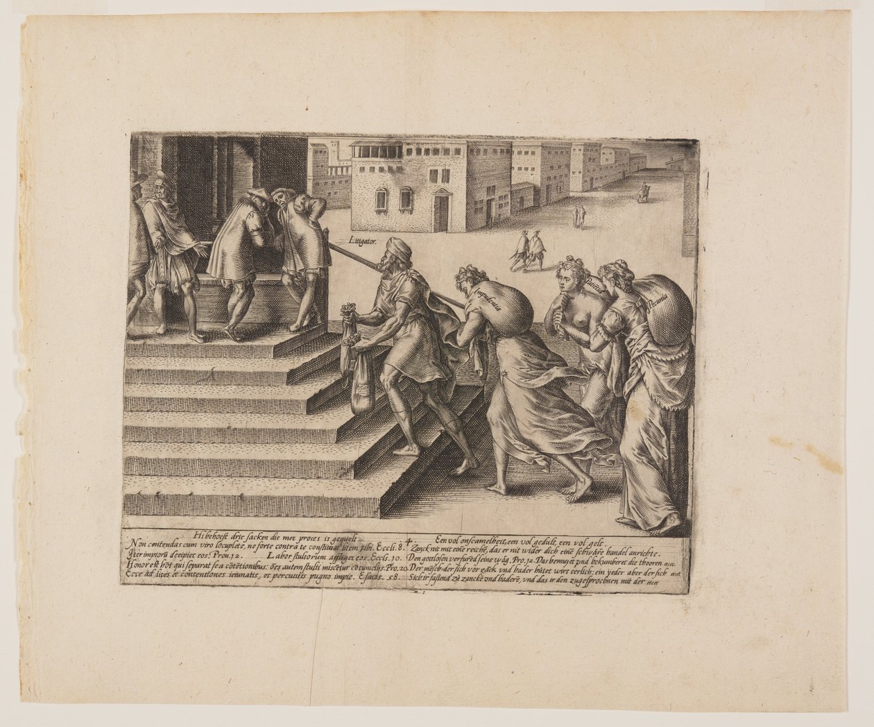 Unequal Justice, from Litis Abusus (The Abuses of the Law) by Hendrick Goltzius