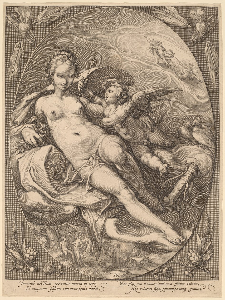 Venus and Cupid by Hendrick Goltzius
