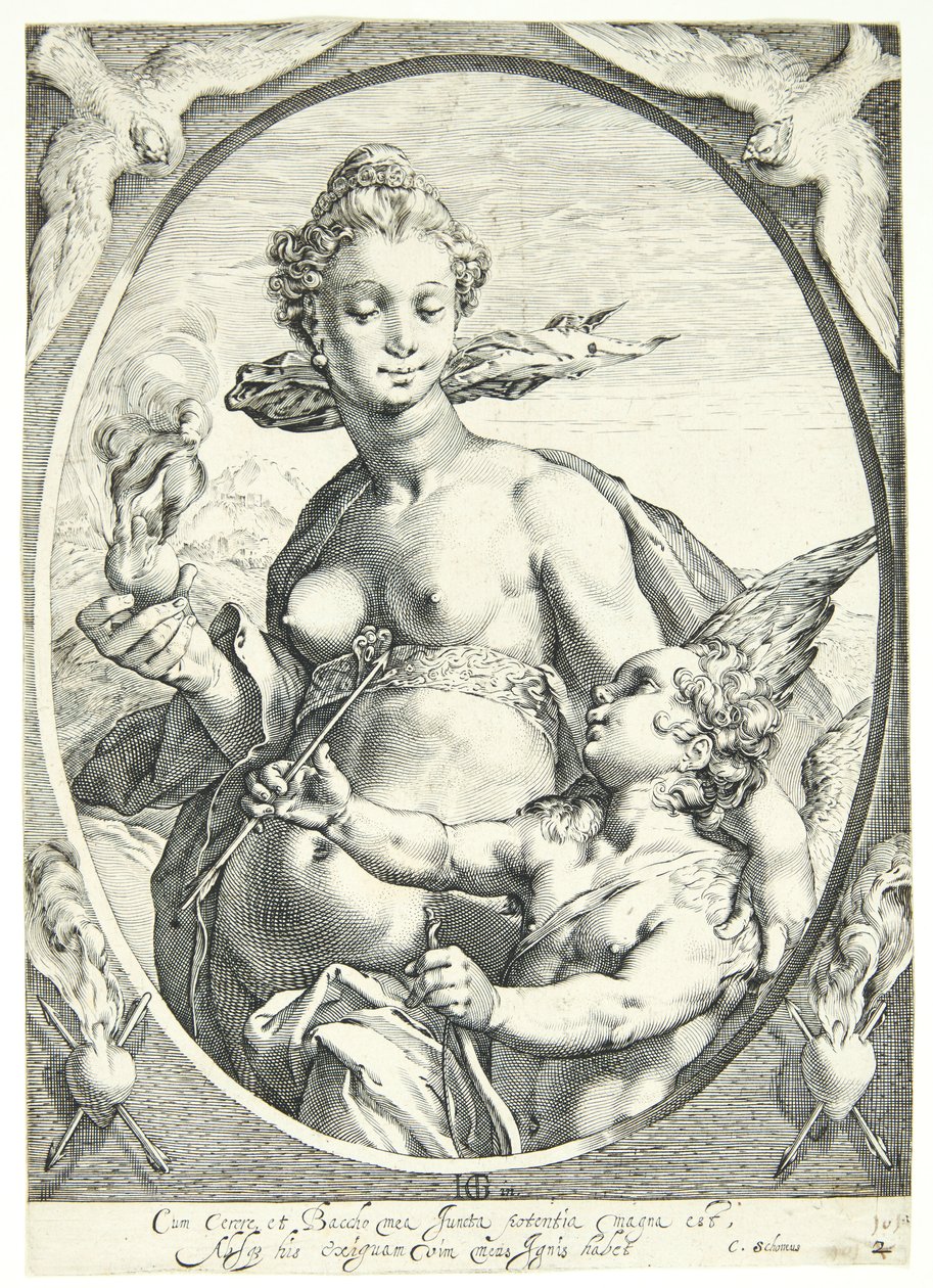 Venus and Cupid by Hendrick Goltzius