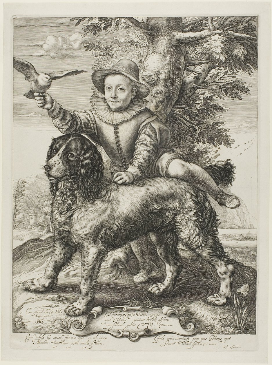 Frederik de Vries, son of the painter Dirck de Vries, pupil of Goltzius, with Goltzius
