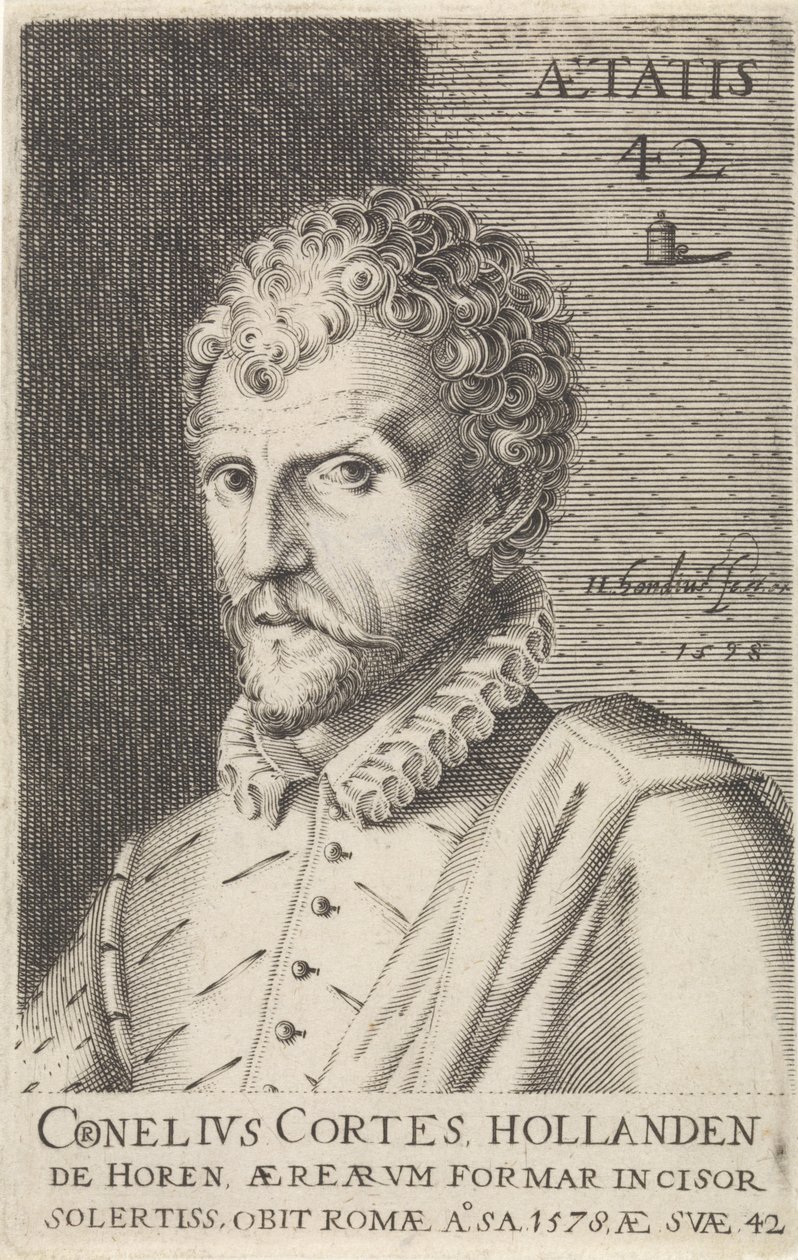 Portrait of Cornelis Cort by Hendrick Hondius (I)
