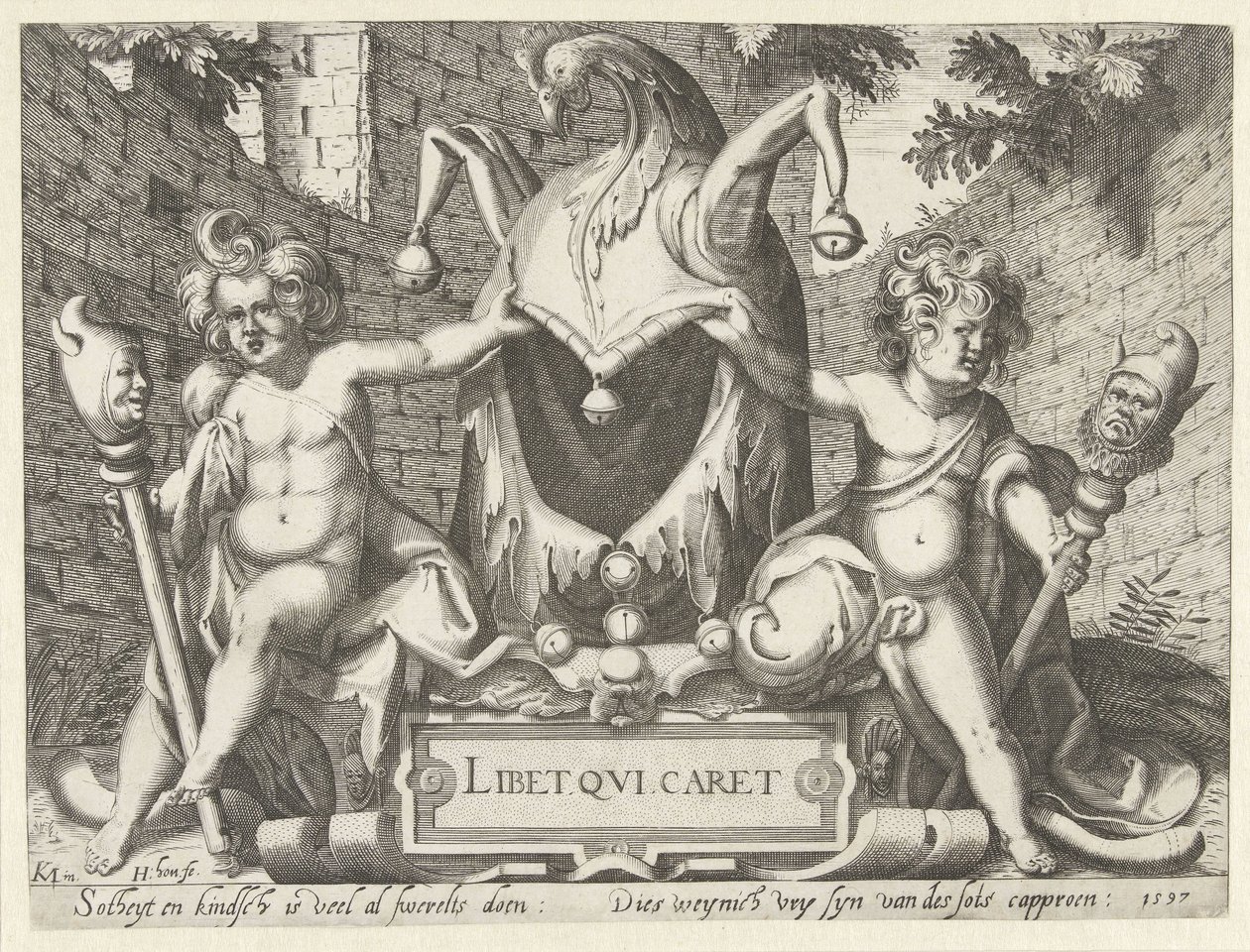 Two Putti with a Fool