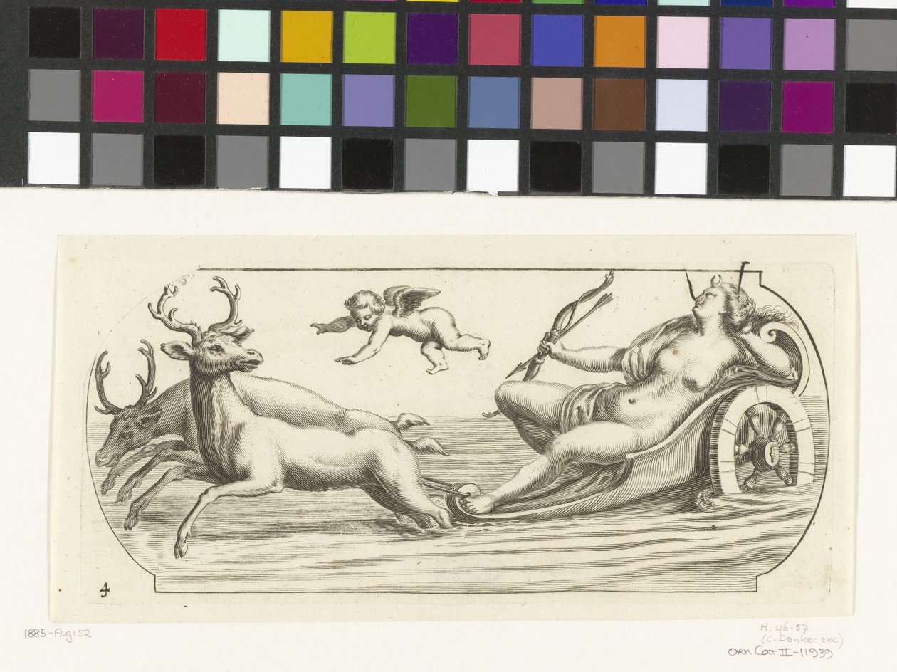 Diana on a Chariot (New Book of Marine Gods and Goddesses) by Hendrick de Keyser (I)