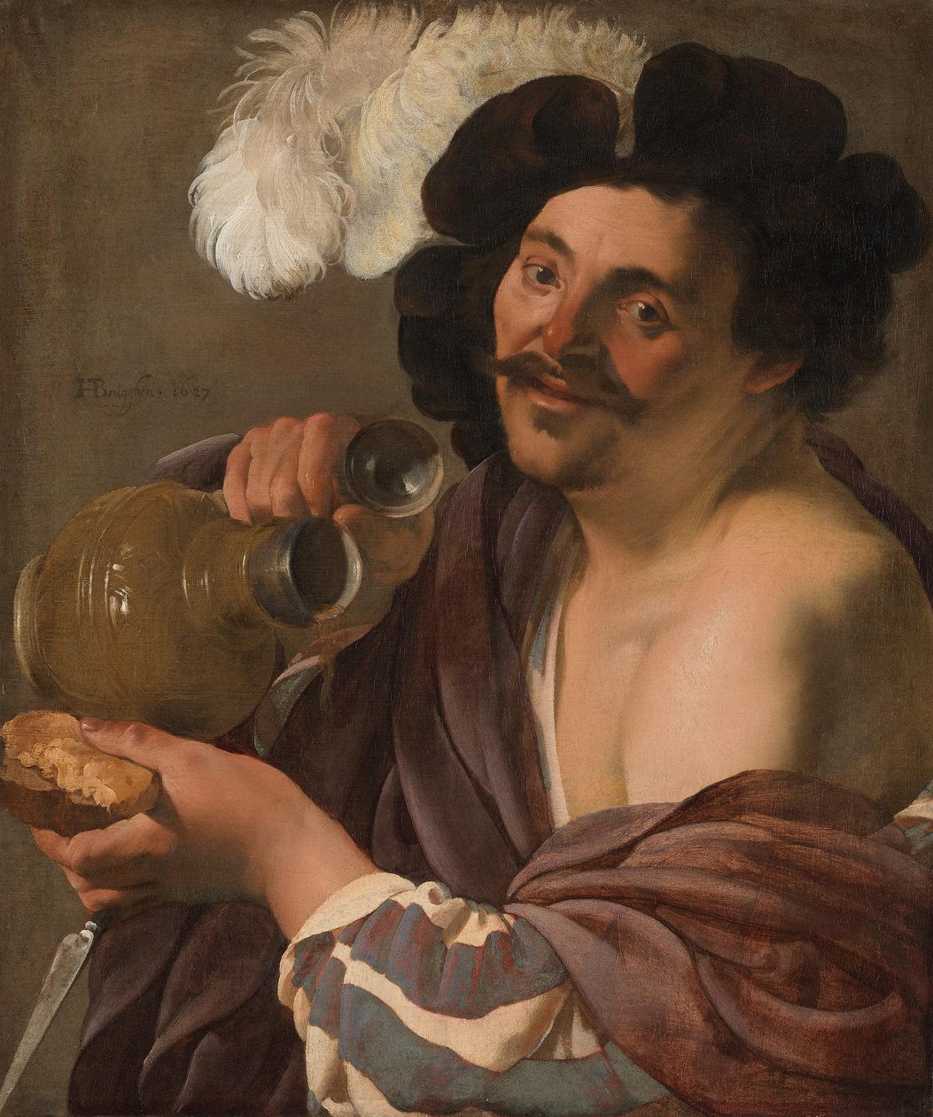 The Reveler by Hendrick ter Brugghen