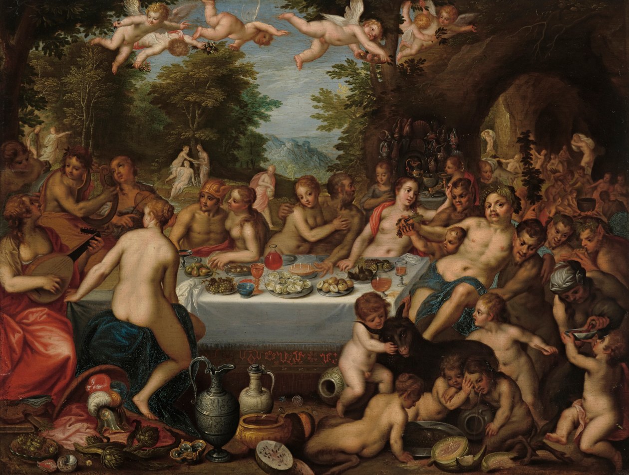 Feast of the Gods – Wedding of Bacchus and Ariadne (Copy after) by Hendrick van Balen der Ältere
