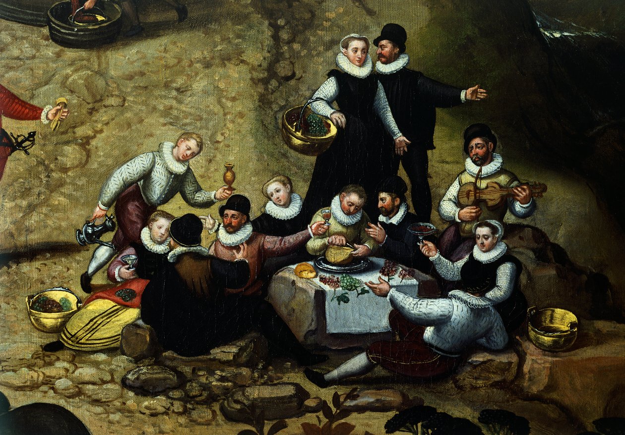 Country fair, by Lucas van Valkenborch by Hendrick van den (1530 97) Broeck
