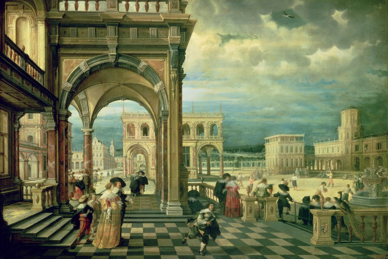 Italian Palace by Hendrik the Younger Steenwyck