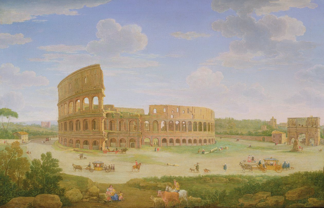 A View of Rome by Hendrik van Lint
