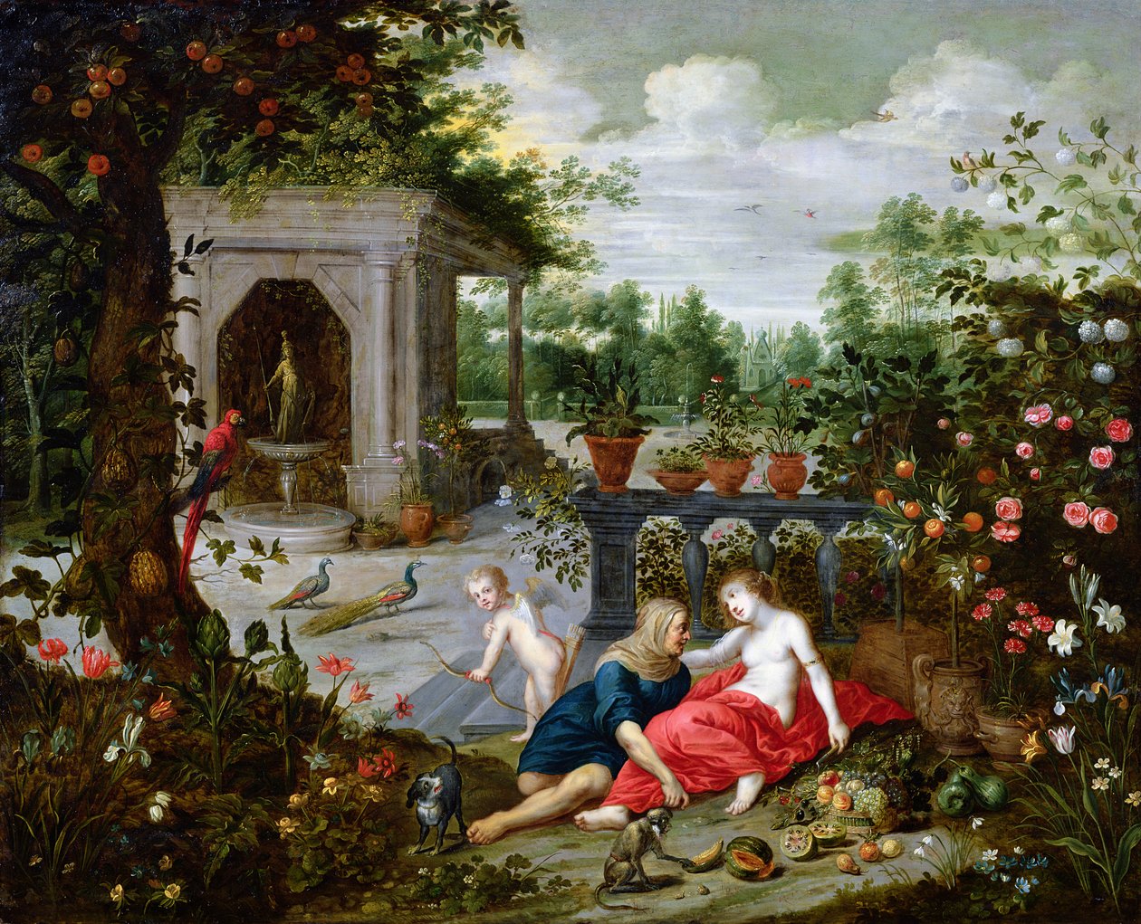Vertumnus and Pomona by Hendrik van the Elder Balen