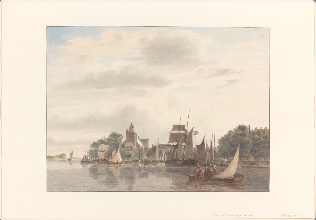 City by the Water by Hendrik Abraham Klinkhamer
