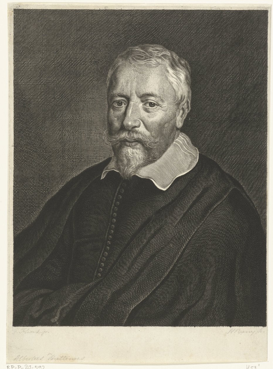 Portrait of Albertus Huttenus by Hendrik Bary