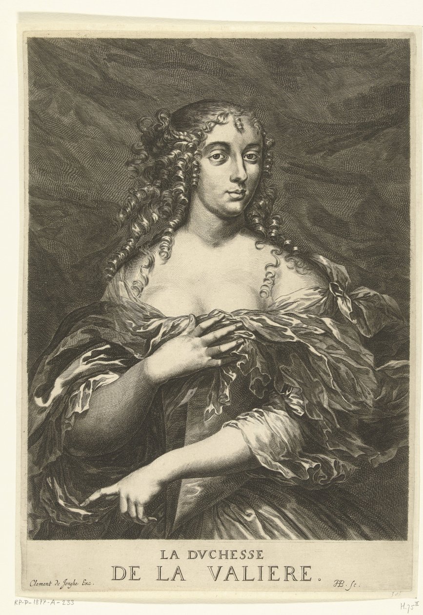 Portrait of Louise Françoise de La Baume Le Blanc de la Vallière by Hendrik Bary