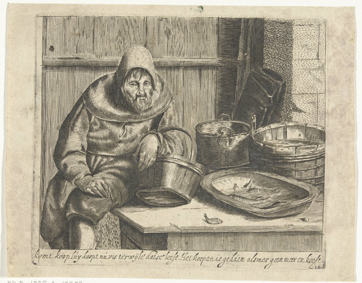 Fish Seller by Hendrik Bary