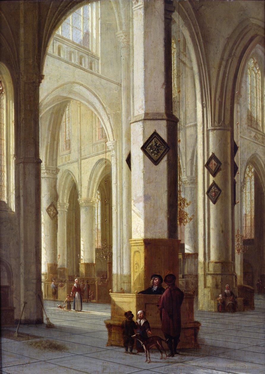 Interior of the Church of St. Bavo, Haarlem by Hendrik Cornelisz. van Vliet