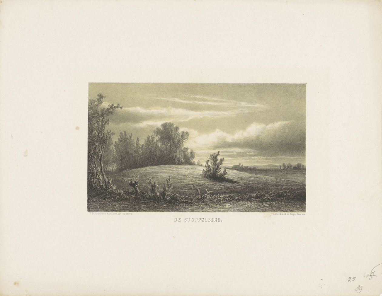 De Stoppelberg by Hendrik Dirk Kruseman van Elten