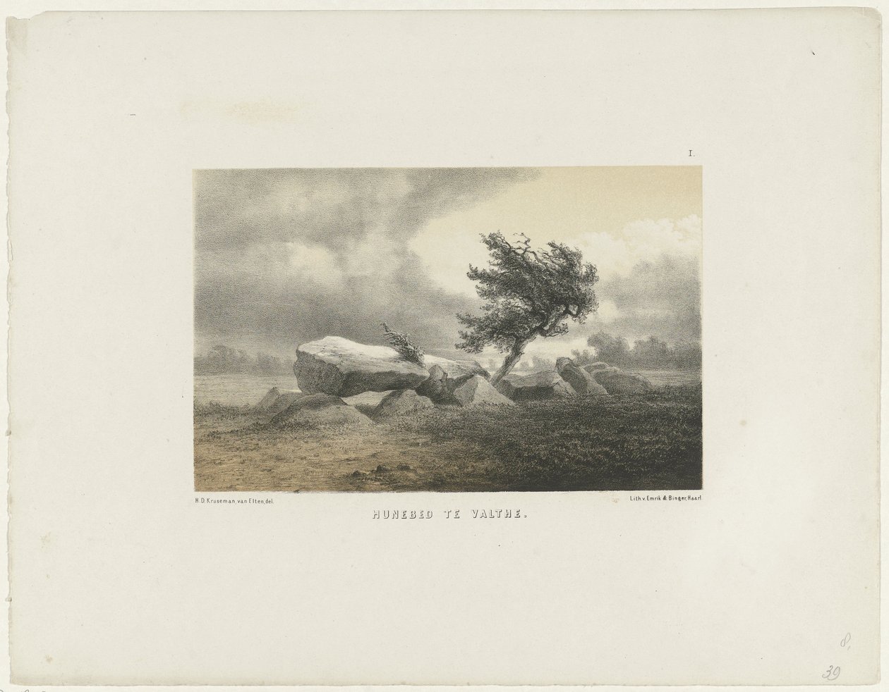 Dolmen at Valthe by Hendrik Dirk Kruseman van Elten