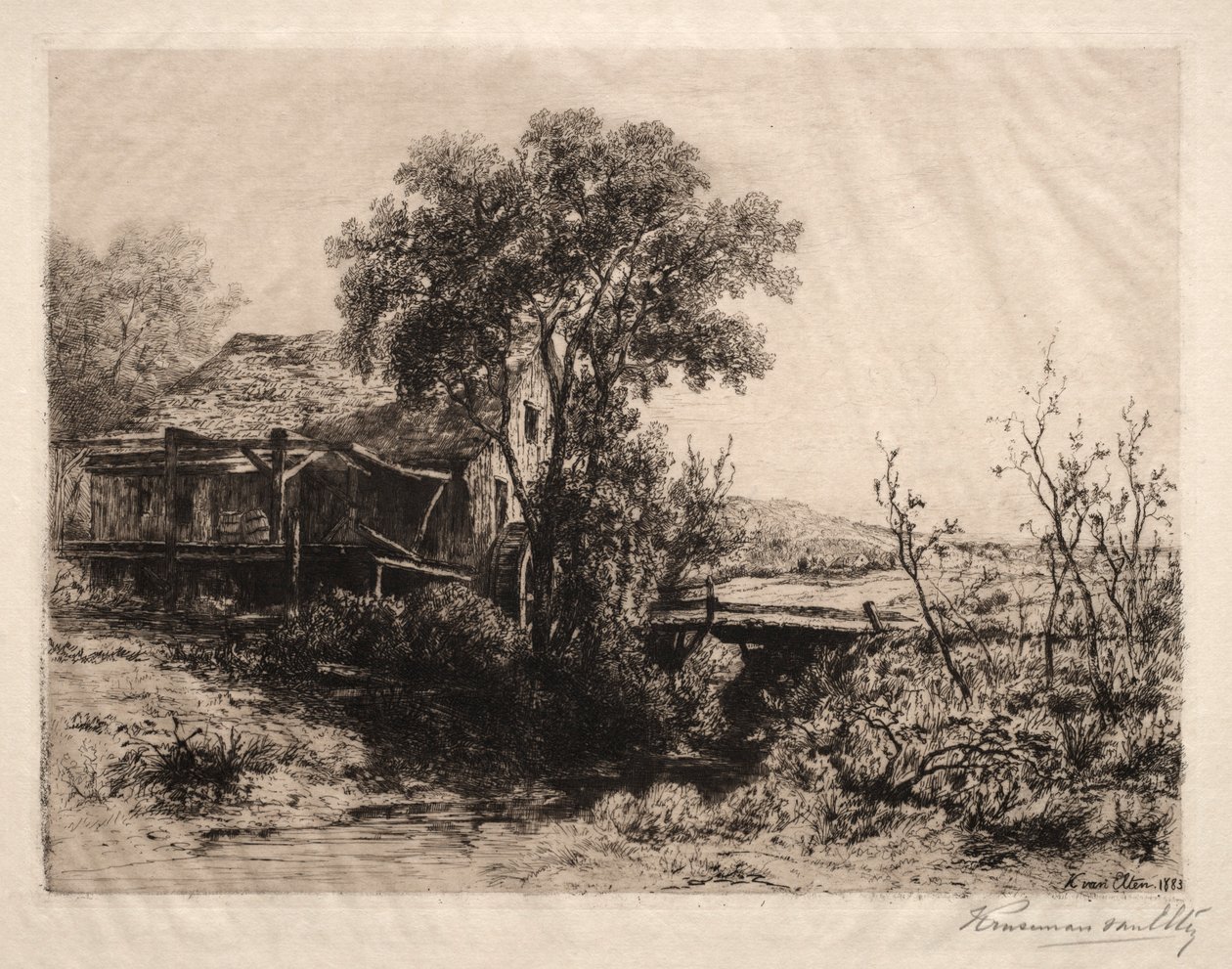 The Deserted Mill, 1883 by Hendrik Dirk Kruseman van Elten