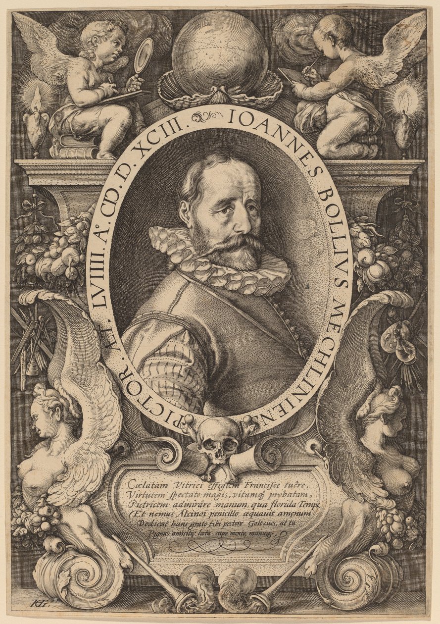 Hans Bol by Hendrik Goltzius