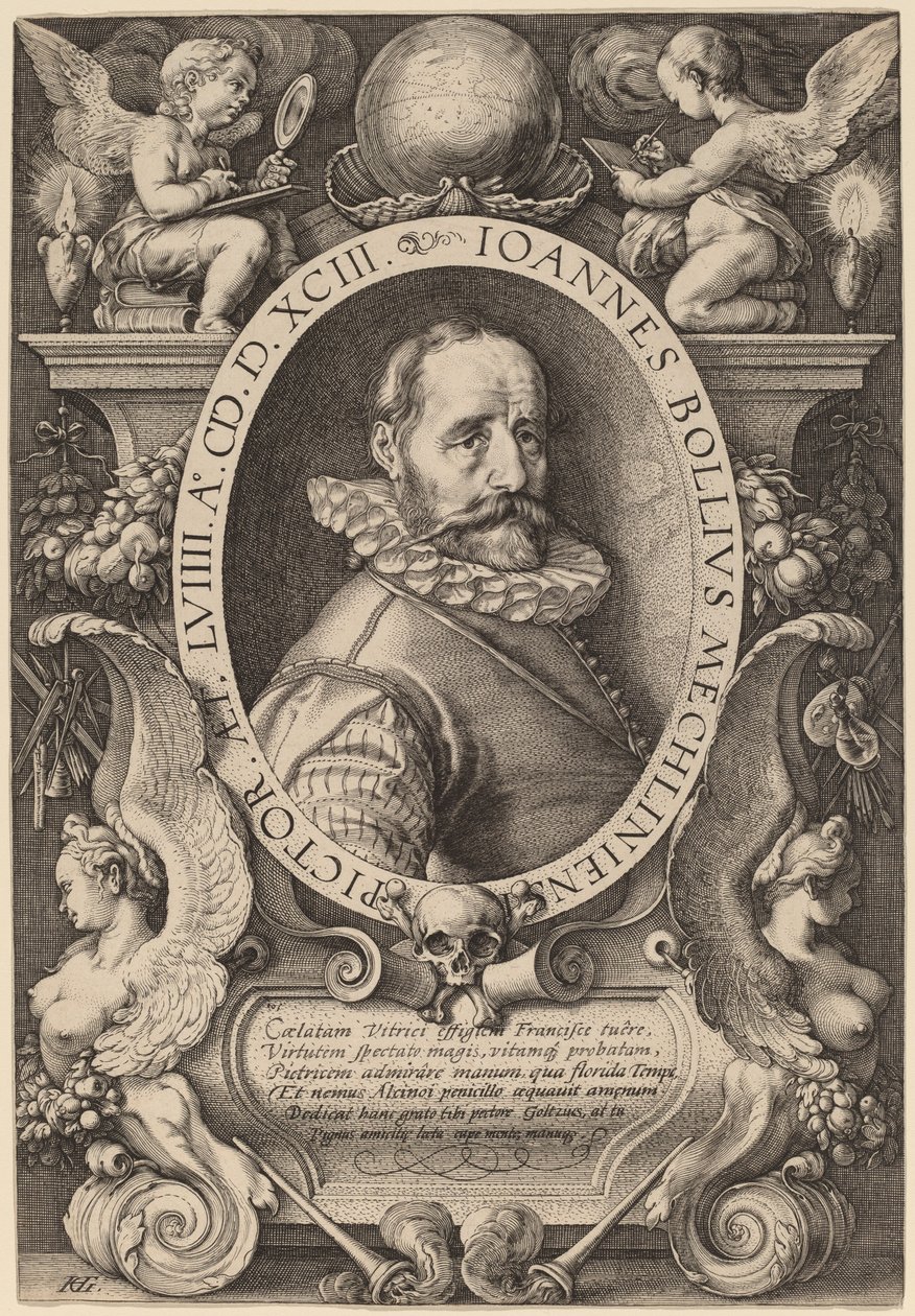 Hans Bol by Hendrik Goltzius