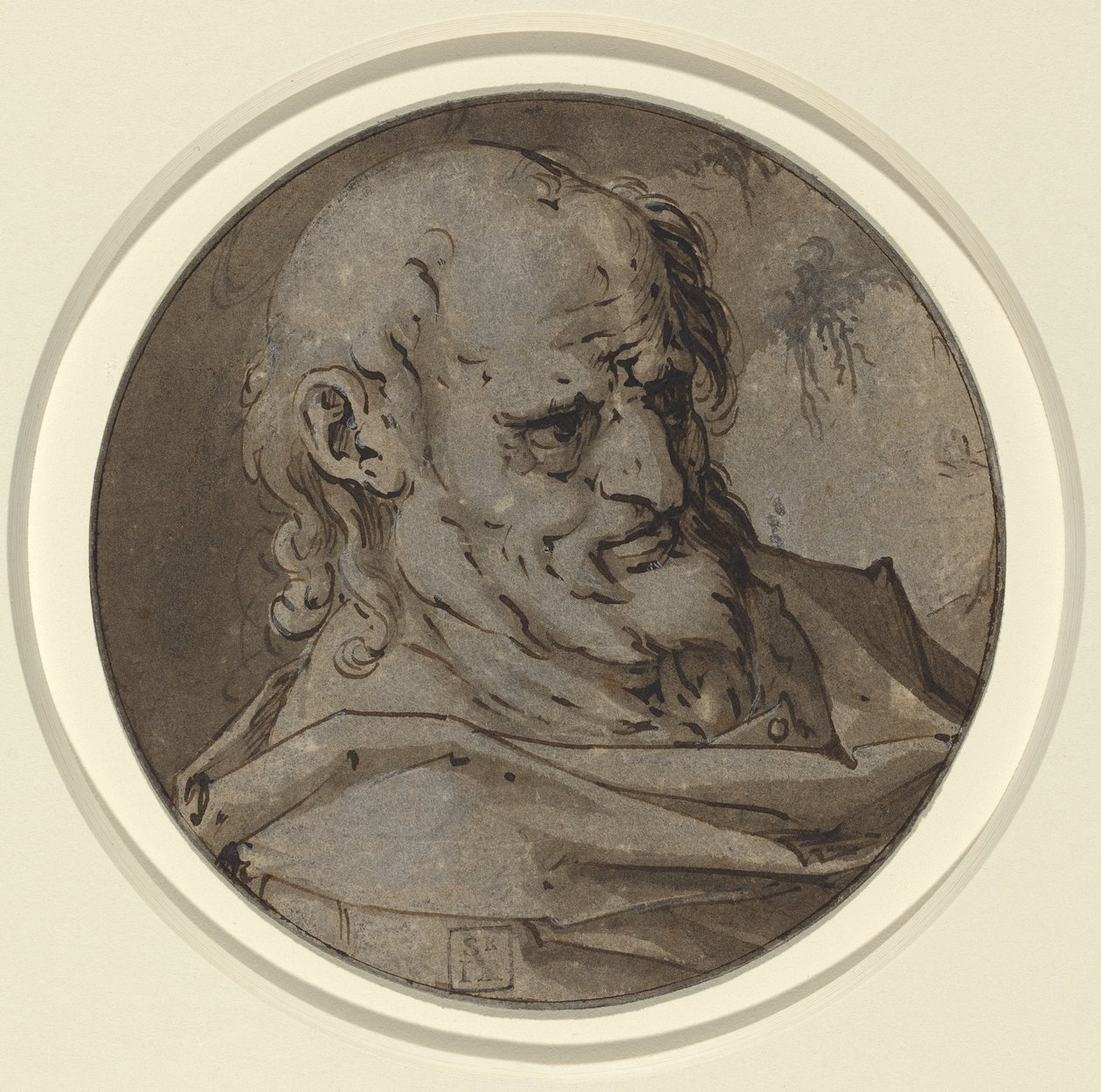 Head of an Apostle by Hendrik Goltzius