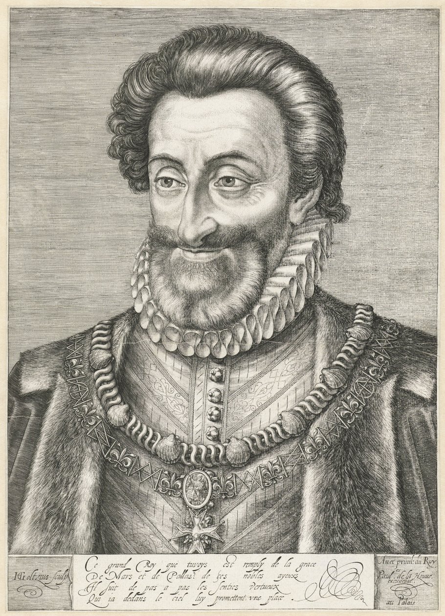Portrait of King Henry IV of France by Hendrik Goltzius