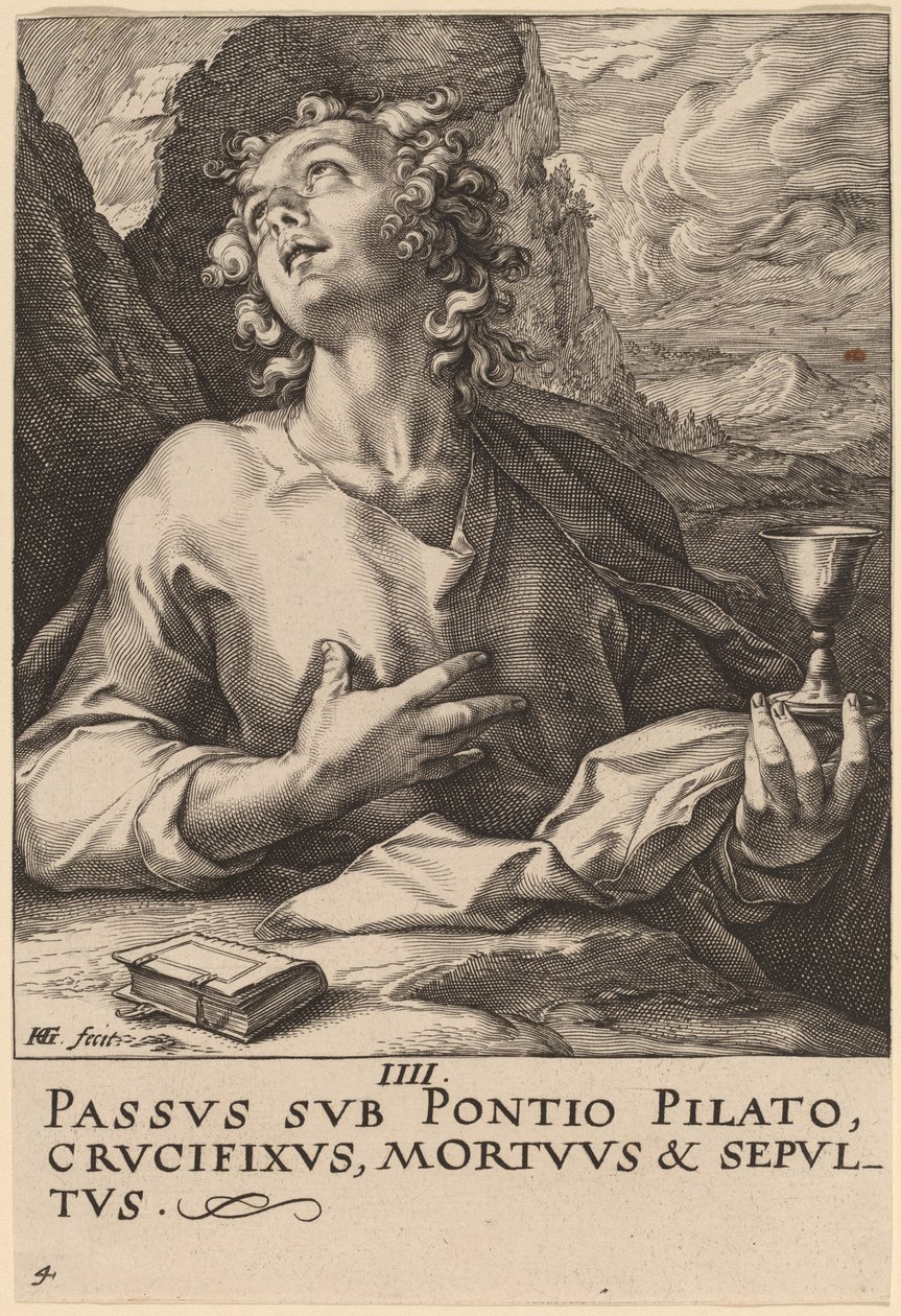 Saint John by Hendrik Goltzius