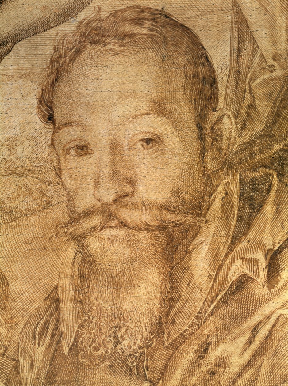 Self Portrait (detail) by Hendrik Goltzius