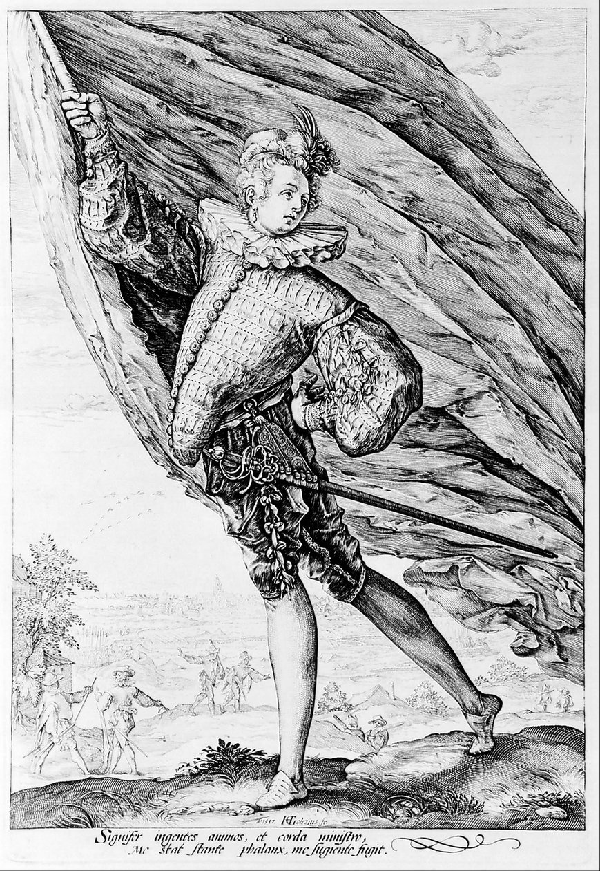 The Great Standard-Bearer by Hendrik Goltzius