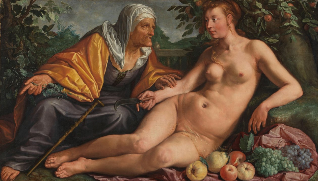 Vertumnus and Pomona, 1613 by Hendrik Goltzius
