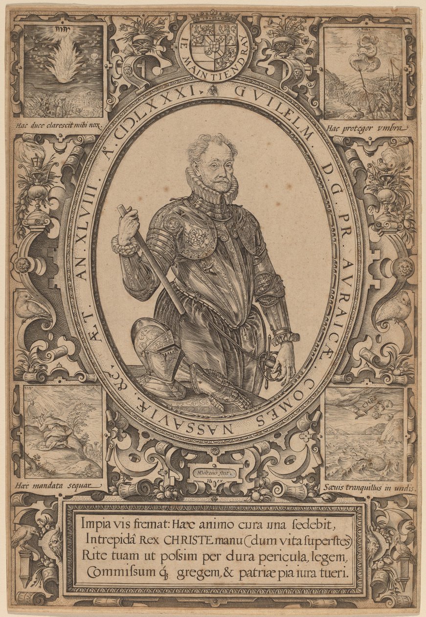 William, Count of Nassau, Prince of Orange by Hendrik Goltzius