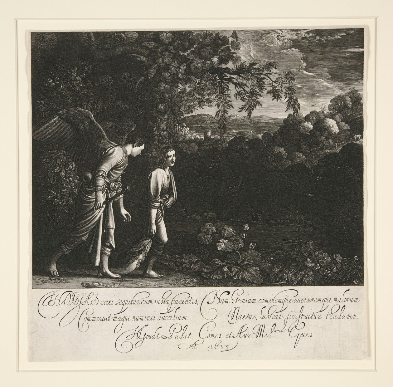 Tobias and the Angel by Hendrik Goudt