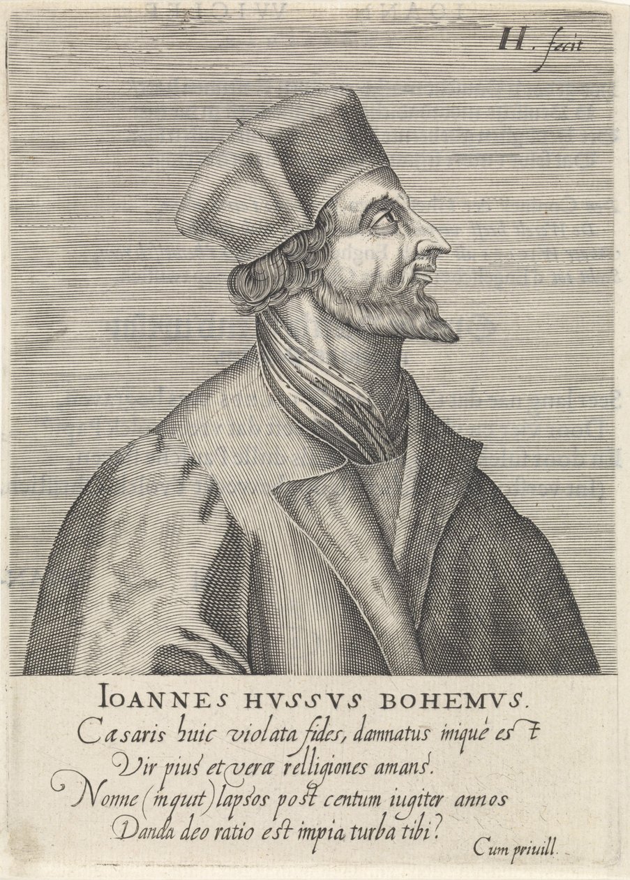 Portrait of John Hus by Hendrik Hondius the Elder