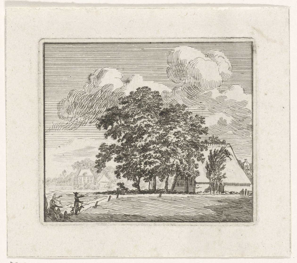 Farm in a Landscape by Hendrik Hoogers