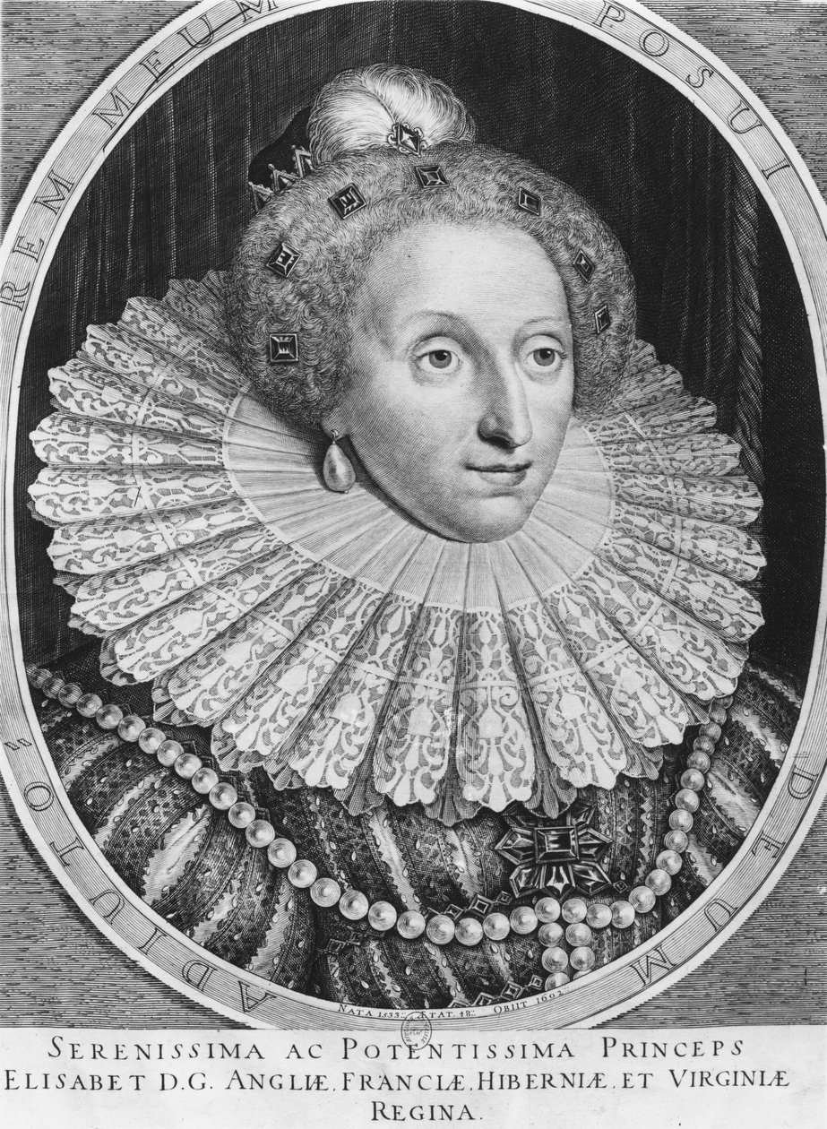 Elizabeth I, Queen of England by Hendrik I Hondius