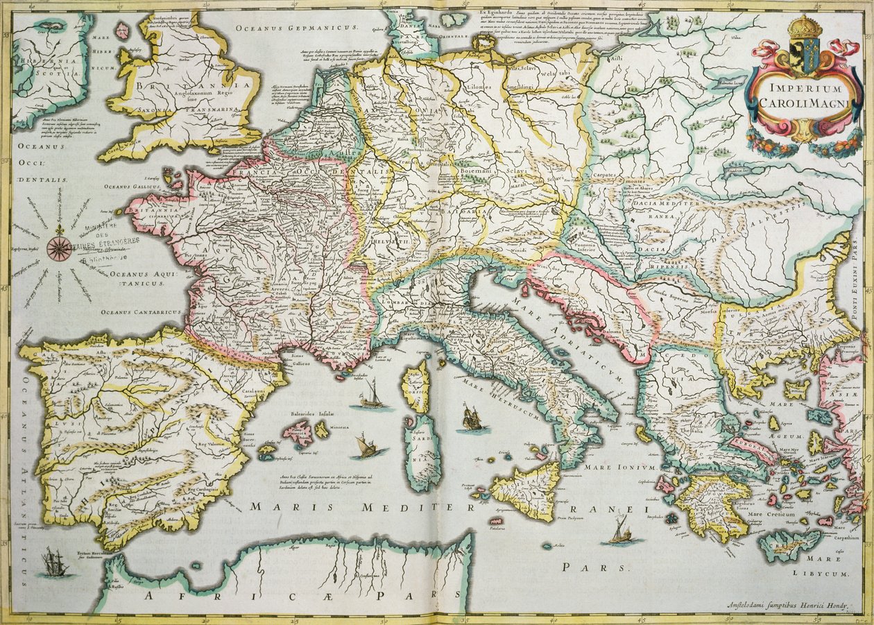 The Empire of Charlemagne from 