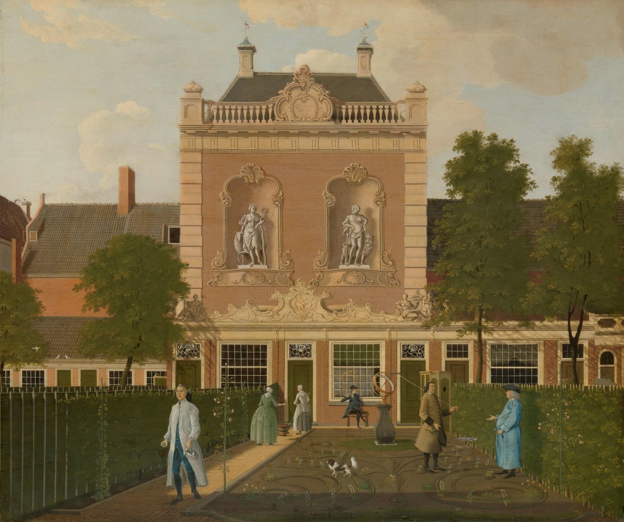 The Garden and Coach House of 524 Keizersgracht in Amsterdam by Hendrik Keun