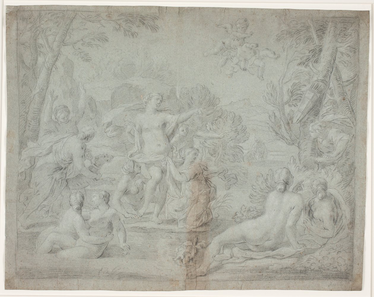 Diana and Actaeon (Ovid, Met., III, 175 ff.) by Hendrik Krock